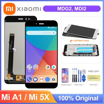 ЖК-дисплей для Xiaomi Mi A1 MiA1 ЖК-дисплей сенсорный экран с рамкой дигитайзер Замена для Xiaomi Mi 5X Mi5X Lcds 4000844042624