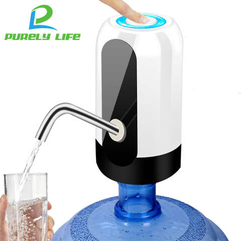 Складной водяной насос, помпа для бутылок с водой, электрическая мини-помпа для бутилированной воды, USB-зарядка, автоматический портативный диспенсер для питья 4000857117015