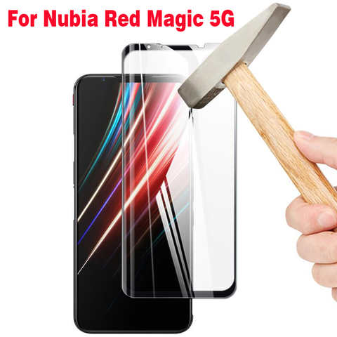 3D высококачественное алюминиевое закаленное стекло для ZTE Nubia Red Magic 5G lite Полное покрытие Защитная пленка для экрана для Nubia Red Magic 5S 4000863702819