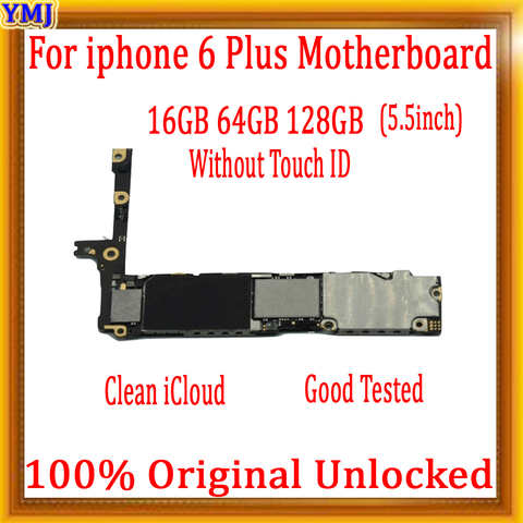 Бесплатный iCloud для iPhone 6 Plus материнская плата 5,5 дюйма с/без Touch ID оригинальная разблокированная логическая плата 16 Гб 64 Гб 128 ГБ протестирована хорошо 4000863876478