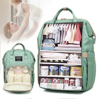 Модные сумки для подгузников для мам и малышей, вместительный дорожный рюкзак для мам, для ухода за ребенком, из полиэстера для беременных женщин 4000867417527