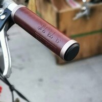 Велосипедные ручки из воловьей кожи ручной работы 95 / 120 мм крышка ручки для велосипеда brompton BMX Универсальный кожаные рукоятки 3 цвета 4000885841898