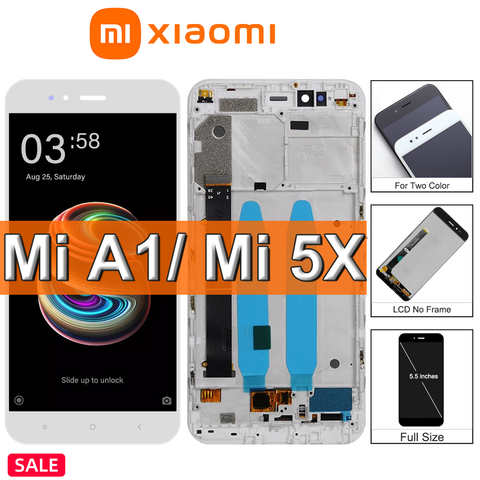 ЖК-дисплей и дигитайзер сенсорного экрана в сборе для Xiaomi Mi A1 Mi 5X Mi5X MDG2 MDI2, дисплей с рамкой 4000895026919
