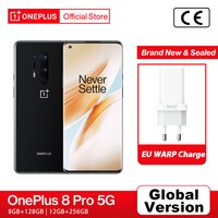 Смартфон глобальная версия OnePlus 8 Pro, Snapdragon 865, 12 Гб, 256 ГБ, 6,78, 120 Гц, жидкий дисплей, 48 МП, четыре ядра, Официальный магазин OnePlus 4000897627956