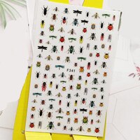 3D наклейка для ногтей милое насекомое пчела дизайн ногтей декоративные наклейки s фольгированные наклейки аксессуары для маникюра украшения ногтей 4000917068428