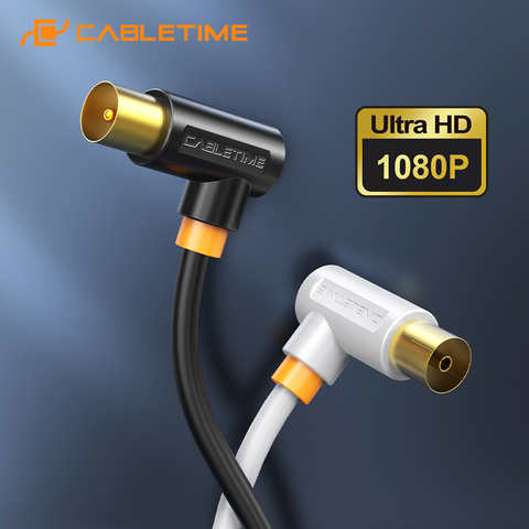 CABLETIME TV кабель 90 градусов цифровой TV Line спутниковая антенна высокого качества STB для HD TV Video Line C317 4000917527170