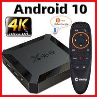 ТВ-приставка X96Q, Android 10, Смарт ТВ-приставка X96 Q, 1 ГБ/8 ГБ, 2 ГБ/16 ГБ, Allwinner H313, четырехъядерный процессор, 4K, 60fps, 2,4G, Wi-Fi, vs X96 mini 4000927465801