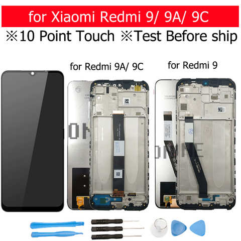 Оригинальный дигитайзер сенсорного экрана для Xiaomi Redmi 9 9A/ 9C, ЖК-дисплей в сборе, запасные части для сенсорного экрана 4000929665808