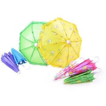 Пластиковый кружевной зонт для кукол 18 дюймов, фантазийный зонтик ручной работы для кукол Барби, аксессуары для игрушечной куклы 4000938462907