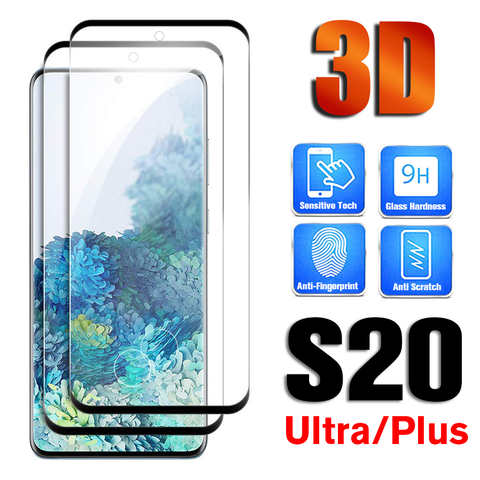 Защитное стекло 3D для Samsung Galaxy S20 Ultra, S20 Plus, S20 Ultra 4000944682631