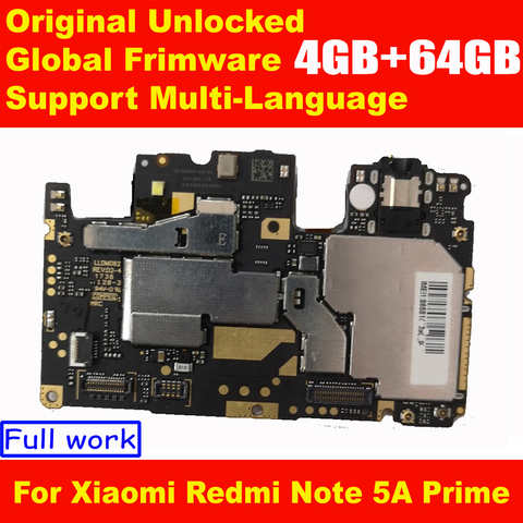 Оригинальная разблокированная материнская плата для Xiaomi Redmi Note 5A Prime 64 Гб 4000948610753