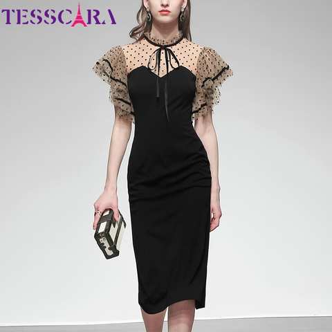 Платье-Карандаш TESSCARA женское летнее элегантное, винтажное, для офиса, коктейльной вечеринки 4000957030430