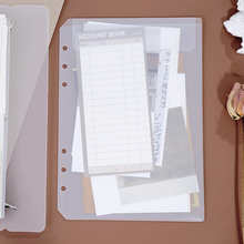 Прозрачный футляр для хранения файлов A5/A6, коллекционная сумка для блокнота «сделай сам» с листами, аксессуар для дневника, чехол для хранения карт 4000959562025