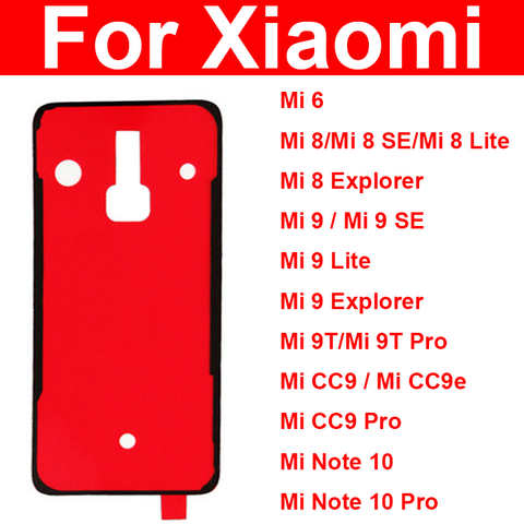 Задняя крышка батареи клейкая наклейка клей для Xiaomi Mi 9 9T Mix 2S 3 / Redmi Note 7 8 K20Pro задний корпус клейкая лента ремонт 4000993604043