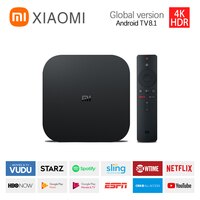 Стандартная ТВ-приставка Xiaomi S 4K Ultra HD Android TV 2 Гб RAM 8 Гб ROM Smart TV WiFi Netflix Google Assistant медиаплеер 4000993682867
