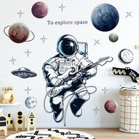 Наклейки на стену в виде космоса, астронавта для детской комнаты, фотообои 4001016359692