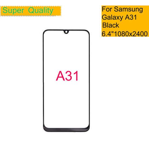 10 шт./лот для Samsung Galaxy A31 сенсорный экран передняя стеклянная панель ЖК Внешний дисплей объектив A31 A315 стекло с OCA клей 4001027573918