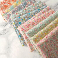 145x50 см цветочный летний поплин хлопок швейная DIY детская одежда сделать детское платье украшение ткань для шитья 160 г/м дома 4001028836080