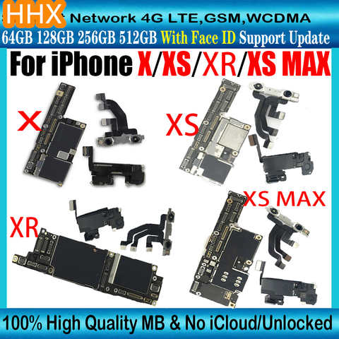 Бесплатная доставка оригинальная материнская плата для iPhone X XS XR XS Max материнская плата XR разблокированная с распознаванием лица полные чипы логическая плата 4001037587755