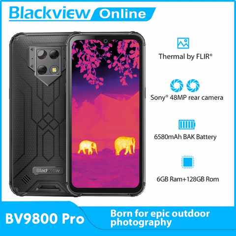 Смартфон Blackview BV9800 Pro защищенный, 48 МП, 6580 мАч, Android 9,0, 6 + 128 ГБ 4001039712388