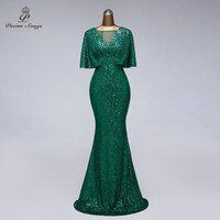 Сексуальное вечернее платье с блестками, платья с коротким рукавом, зеленое платье, вечерние платья для женщин, вечернее платье, платья для выпускного вечера 4001041270350