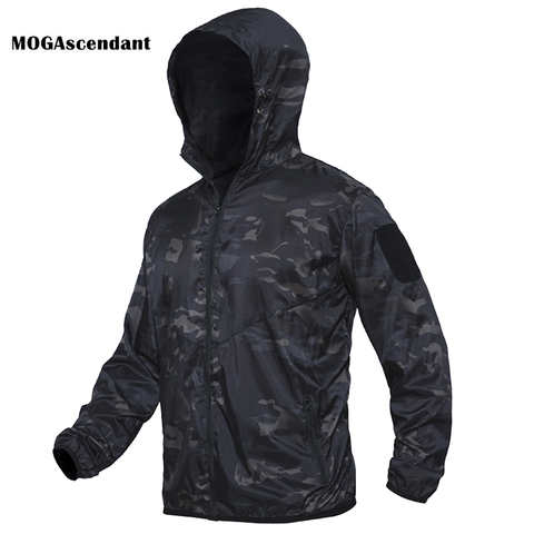 Куртка-бомбер мужская тактическая, легкая армейская ветровка в стиле милитари, камуфляжная мягкая оболочка Мультикам, летняя 4001055438412