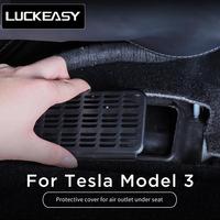 LUCKEASY для Tesla Model 3 2017-2022 автомобильный воздуховод под сиденье защитный чехол патч model3 аксессуары для интерьера автомобиля 4001058494048