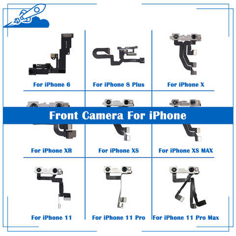 Фронтальная селфи-камера ELEKworld OEM с модулем распознавания лица, автоматическая яркость для iPhone X, XR, XS, 6, 6S, 7, 8 Plus, XS, MAX 11, 11Pro, хорошо протестирована 4001061192982