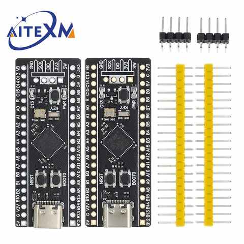 Плата разработки STM32F401 STM32F411, плата для обучения STM32F401CCU6/CDU6 STM32F411CEU6 STM32F4, 84 МГц 64 КБ ОЗУ 256 Кб Φ V2 4001062944589
