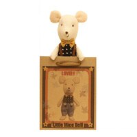 Мышь плюшевая 15 см маленькая девочка кукла милая набивная плюшевая кукла животного Рождественский подарок мини кукла любовь маленькая мышка 4001068945690