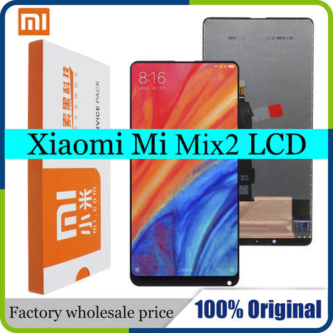 Оригинальный ЖК-дисплей для Xiaomi Mi Mix 2, сменный сенсорный экран с рамкой и дигитайзером в сборе, ЖК-дисплей 5,99 дюйма для Mi Mix2 4001077432129