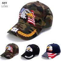 Мужская бейсболка Animal Farm Snapback Caps для женщин Патриотическая вышивка Американский орел и флаг США 3d Папа Черная шляпа дальнобойщика 4001084068485