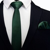 Ricnais однотонный Повседневный 6 см тонкий галстук для мужчин свадебное платье Красная Зеленая клетка Шелковый Карманный квадратный галстук наборы костюмов деловые галстуки 4001095199388