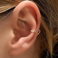 Серьги-клипсы женские, без отверстий, в форме сердца 4001132855273