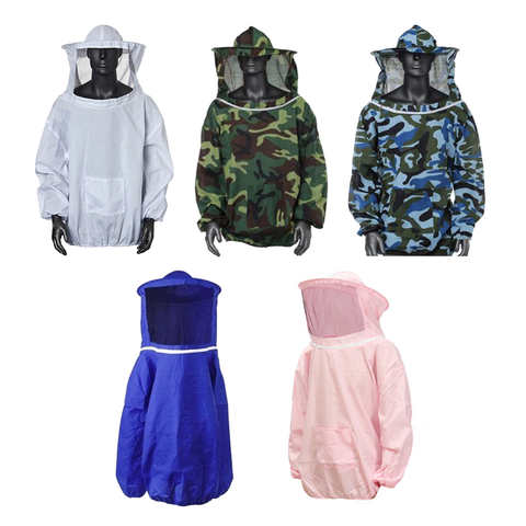 Защитная куртка для пчеловодства, халат с рукавами пчеловодства, воздухопроницаемая одежда для пчеловодства, платье с вуалью и шляпой 4001176839462