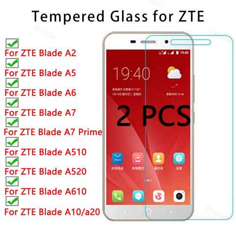 2 шт. 9H Защита экрана для ZTE Blade A2 A5 A6 A7 Prime закаленное стекло для ZTE Blade A510 A520 A610 A10 A20 закаленное стекло 4001208869026