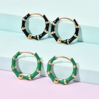 Корейские модные креативные Новые Медные ушные пряжки картина маслом для женщин/девушек простые милые романтические модные ювелирные изделия серьги 4001220171159