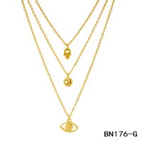 Женское ожерелье с подвеской, Элегантная модная женская бижутерия, подарки для девушек, золотая цепочка BN176 4001225178874