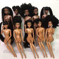 Игрушка африканская кукла, американские кукольные аксессуары суставы тела, может менять голову, ногу двигаться, африканская темнокожая девушка подарок, ролевая игрушка для малыша 4001233258149