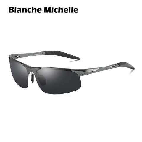 Мужские солнцезащитные очки с алюминиевой оправой, поляризационные, спортивные, UV400, Полароид, Ретро стиль, антибликовые очки, винтажные, sunglasses men sun glasses 4001254195570