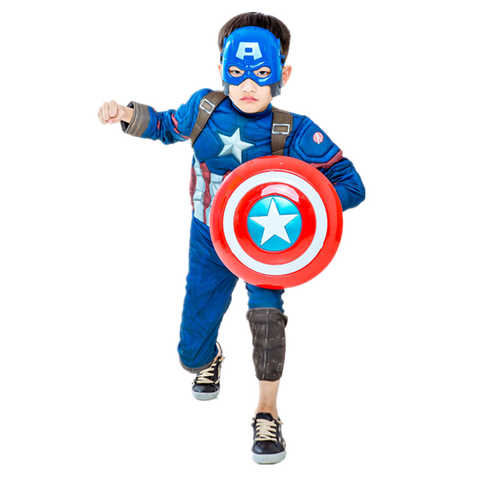 Детский костюм супергероя из фильма «Супергерои», костюм для косплея капитана зимы, маска для мальчиков и девочек на Хэллоуин, щит, карнавальные принадлежности 4001256553004