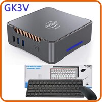 Мини-ПК GK3V Pro, Intel Celeron N5105 Windows 11 DDR4 8 Гб 128 ГБ 256 ГБ SSD WIFI5 1000M LAN BT4.2 VGA 4K, игровой мини-ПК 4001258813209