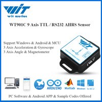 WT901C 9-осевой ИДУ датчик наклона Угол наклона шаг наклона рыскание + ускорение + гироскоп + магнитометр MPU9250 на ПК/Android/MCU 4001259401646