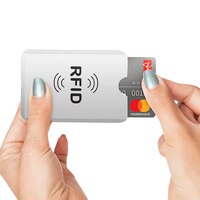 Чехол-Кошелек для банковских карт, с защитой от кражи, 10 шт./лот, с RFID-блокировкой NFC, алюминиевая фольга 4001274676941