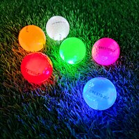 6шт светящиеся в темноте светящиеся светодиодные мячи для гольфа для ночной тренеровочный 4001283164219