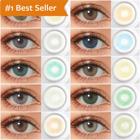 Линзы для глаз натурального цвета, 1 пара цветных контактных линз для глаз, красота, контактные линзы для глаз, косметические цветные линзы для глаз 4001294184462