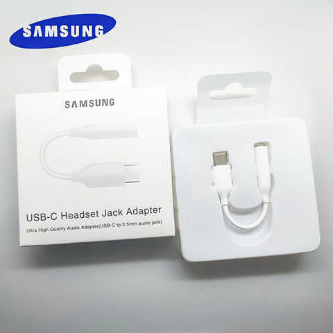 Оригинальный кабель для наушников Samsung с разъемом usb-c 3,5 на AUX 3,5 мм, адаптер для гарнитуры для SAMSUNG Galaxy S20 + NOTE 9 10 4001295277949