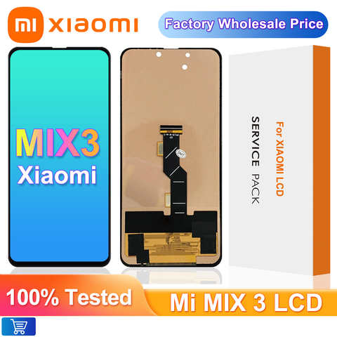 ЖК-дисплей 6,39 дюйма для Xiaomi Mi Mix 3, сенсорный экран с дигитайзером в сборе, замена mi Mix3, MiMix3, MiMix 3 4001297455074