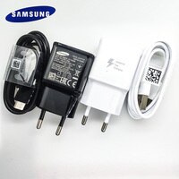 Оригинальное зарядное устройство Samsung для быстрой зарядки, адаптер 9 В/1,67 А, 12 см, кабель Type-C для Galaxy S10, S8, S9 Plus, Note 8, 9, A50, A60, A70, A80 4001300776867