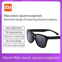 Солнцезащитные очки Xiaomi Mijia классические квадратные с поляризационными линзами TAC в стиле ретро легкая оправа без винтов с защитой от ультрафиолета женские Mem 4001300803130